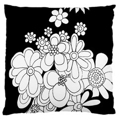 Mandala Calming Coloring Page Large Cushion Case (two Sides) by Nexatart