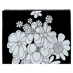 Mandala Calming Coloring Page Cosmetic Bag (xxxl)  by Nexatart