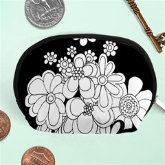 Mandala Calming Coloring Page Accessory Pouches (medium)  by Nexatart