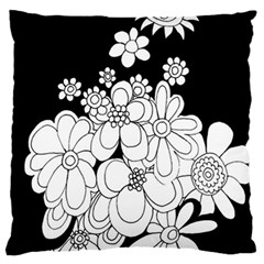 Mandala Calming Coloring Page Large Flano Cushion Case (one Side)