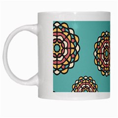 Circle Vector Background Abstract White Mugs by Nexatart