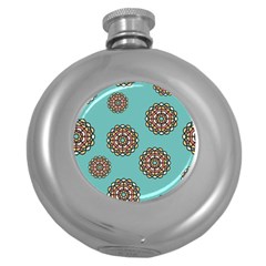 Circle Vector Background Abstract Round Hip Flask (5 Oz) by Nexatart