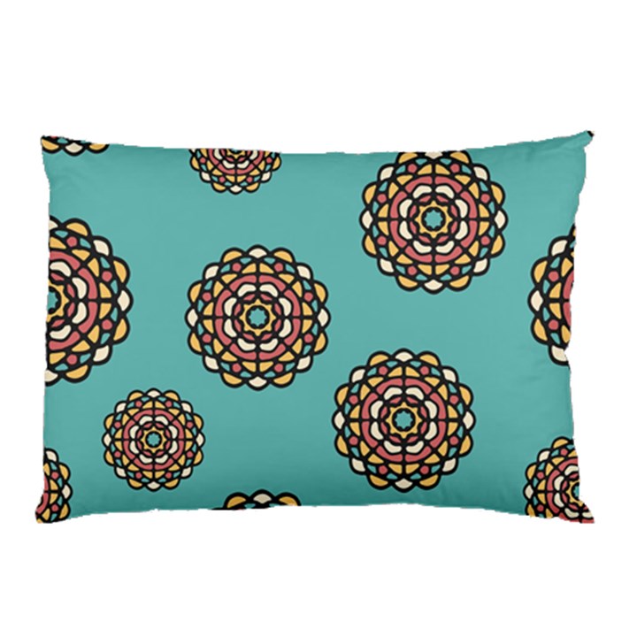 Circle Vector Background Abstract Pillow Case (Two Sides)