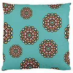 Circle Vector Background Abstract Large Cushion Case (two Sides) by Nexatart