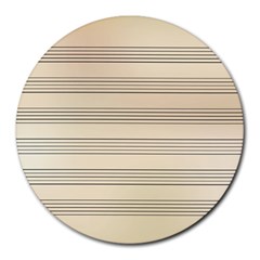 Notenblatt Paper Music Old Yellow Round Mousepads by Nexatart