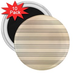 Notenblatt Paper Music Old Yellow 3  Magnets (10 Pack)  by Nexatart