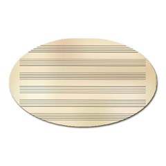 Notenblatt Paper Music Old Yellow Oval Magnet by Nexatart