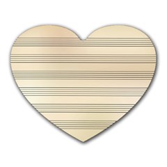 Notenblatt Paper Music Old Yellow Heart Mousepads by Nexatart