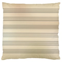 Notenblatt Paper Music Old Yellow Large Cushion Case (one Side) by Nexatart