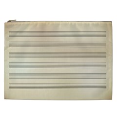 Notenblatt Paper Music Old Yellow Cosmetic Bag (xxl)  by Nexatart