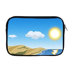 Grid Sky Course Texture Sun Apple Macbook Pro 17  Zipper Case by Nexatart