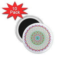 Flower Abstract Floral 1 75  Magnets (10 Pack) 