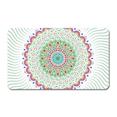 Flower Abstract Floral Magnet (rectangular) by Nexatart