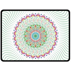 Flower Abstract Floral Fleece Blanket (large)  by Nexatart