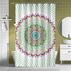 Flower Abstract Floral Shower Curtain 48  X 72  (small)  by Nexatart