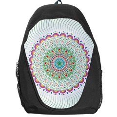 Flower Abstract Floral Backpack Bag by Nexatart