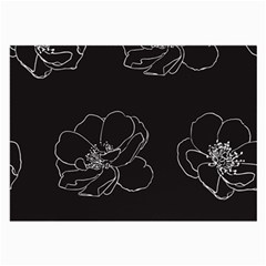 Rose Wild Seamless Pattern Flower Large Glasses Cloth (2-side) by Nexatart