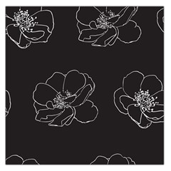 Rose Wild Seamless Pattern Flower Large Satin Scarf (square) by Nexatart