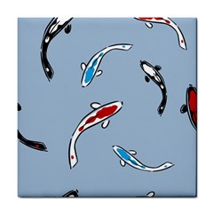 Koi Carp East Vector Seamless Tile Coasters by Nexatart