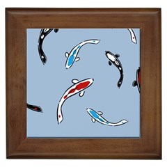 Koi Carp East Vector Seamless Framed Tiles by Nexatart