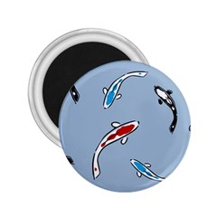 Koi Carp East Vector Seamless 2 25  Magnets by Nexatart