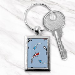 Koi Carp East Vector Seamless Key Chains (rectangle)  by Nexatart