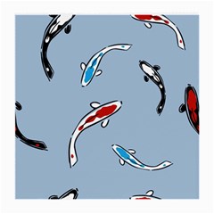 Koi Carp East Vector Seamless Medium Glasses Cloth (2-side) by Nexatart