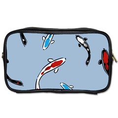 Koi Carp East Vector Seamless Toiletries Bags by Nexatart