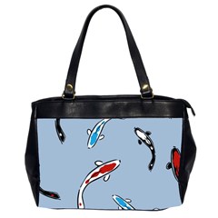 Koi Carp East Vector Seamless Office Handbags (2 Sides)  by Nexatart