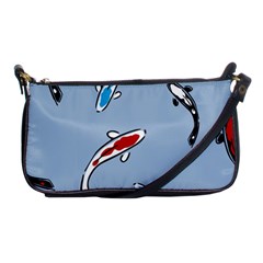 Koi Carp East Vector Seamless Shoulder Clutch Bags by Nexatart