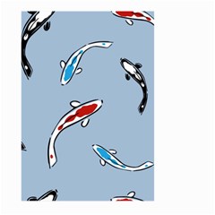 Koi Carp East Vector Seamless Large Garden Flag (two Sides) by Nexatart