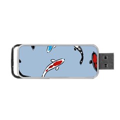 Koi Carp East Vector Seamless Portable Usb Flash (one Side) by Nexatart