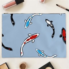 Koi Carp East Vector Seamless Cosmetic Bag (xxl)  by Nexatart