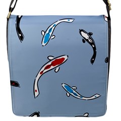 Koi Carp East Vector Seamless Flap Messenger Bag (s) by Nexatart