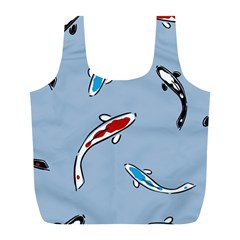 Koi Carp East Vector Seamless Full Print Recycle Bags (l)  by Nexatart