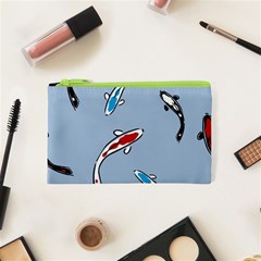 Koi Carp East Vector Seamless Cosmetic Bag (xs) by Nexatart