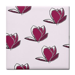 Magnolia Seamless Pattern Flower Tile Coasters by Nexatart