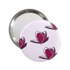 Magnolia Seamless Pattern Flower 2 25  Handbag Mirrors