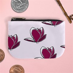 Magnolia Seamless Pattern Flower Mini Coin Purses by Nexatart