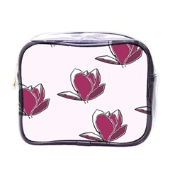 Magnolia Seamless Pattern Flower Mini Toiletries Bags