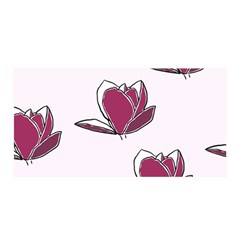 Magnolia Seamless Pattern Flower Satin Wrap by Nexatart