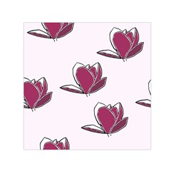 Magnolia Seamless Pattern Flower Small Satin Scarf (square) by Nexatart