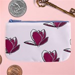 Magnolia Seamless Pattern Flower Large Coin Purse Front