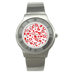 Cards Ornament Design Element Gala Stainless Steel Watch by Nexatart