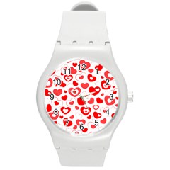 Cards Ornament Design Element Gala Round Plastic Sport Watch (m) by Nexatart