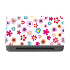 Floral Flowers Background Pattern Memory Card Reader With Cf by Nexatart