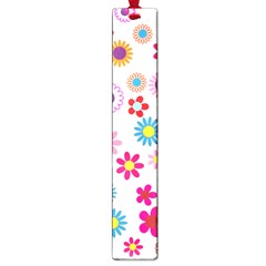 Floral Flowers Background Pattern Large Book Marks by Nexatart