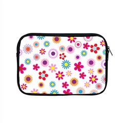 Floral Flowers Background Pattern Apple Macbook Pro 15  Zipper Case by Nexatart