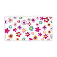 Floral Flowers Background Pattern Yoga Headband by Nexatart