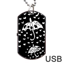 Mandala Calming Coloring Page Dog Tag Usb Flash (one Side) by Nexatart